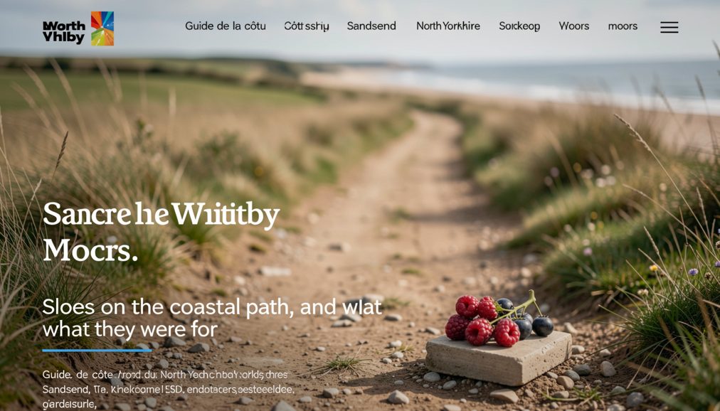 Waymarked coastal path running along the top of a grassy cliff bordered by hedgerow scrub